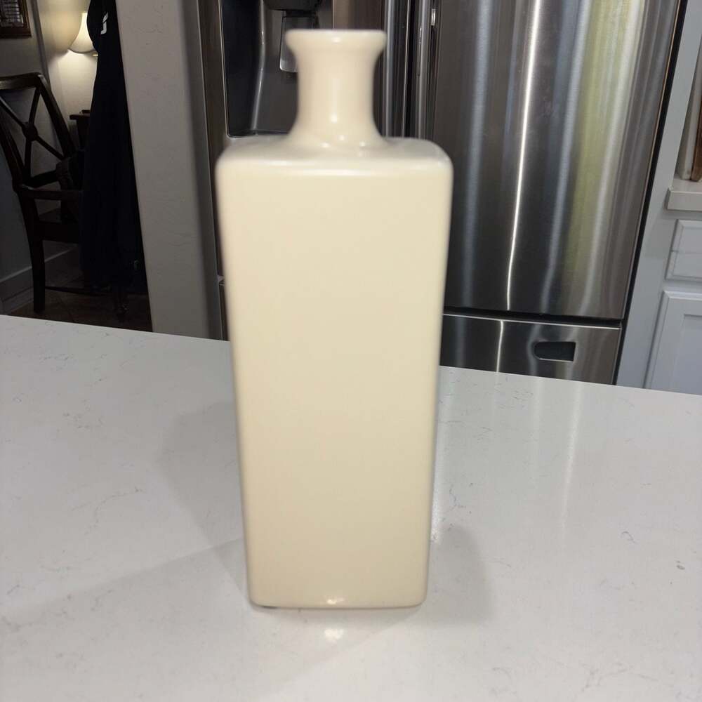 Vintage Royal Haeger Ceramic Cream Rectangular Bud Vase  12.5”